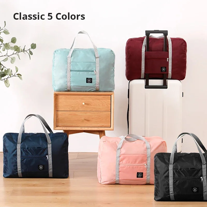Travel Bag Folding Travel Storage Bag Travel Storage Bags Boarding Luggage Clothes Handbags Picnic Move House Large Handbag - Image 3